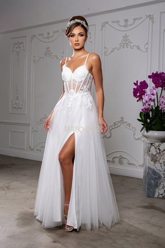 A-line wedding gown