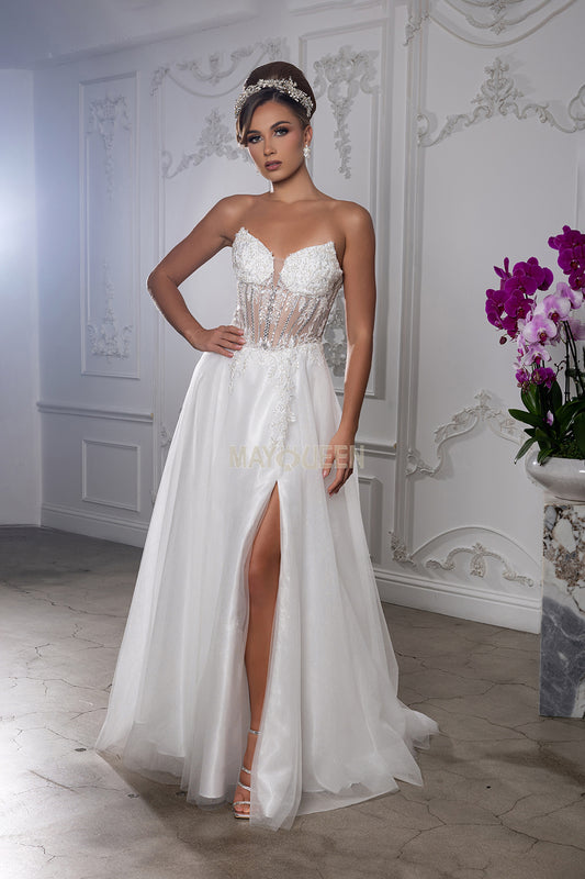 A-line wedding gown