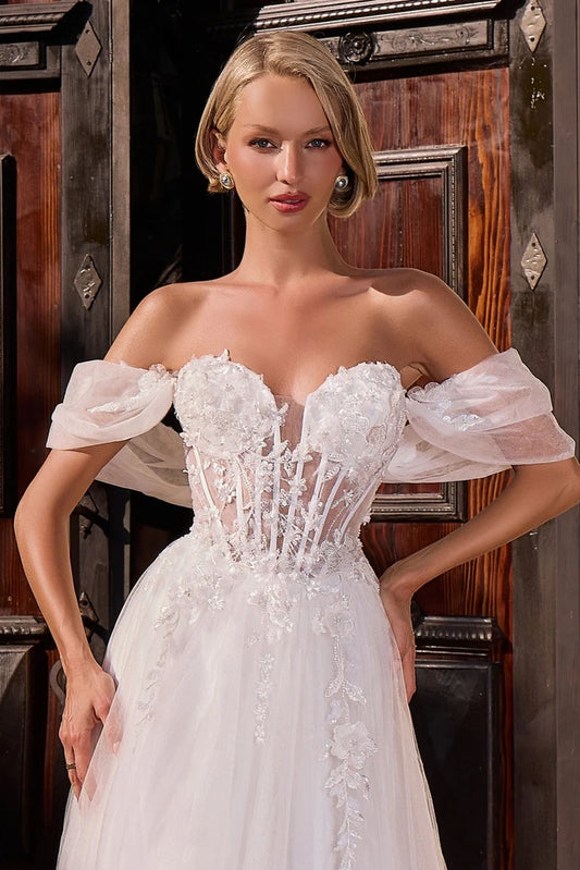 off-the-shoulder sweetheart neckline
