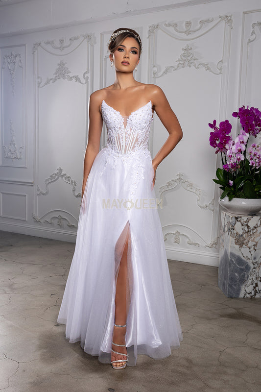 A-line wedding gown