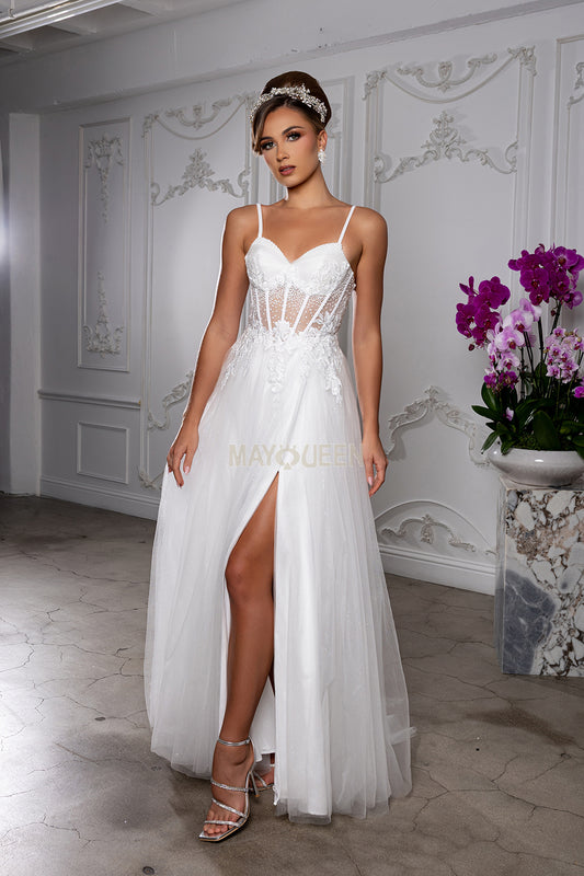 A-line wedding gown