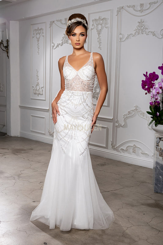 fitted mermaid wedding gown